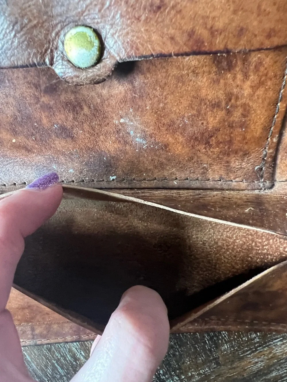 Vintage Nickel Indian Head Leather Belt and Wallet.